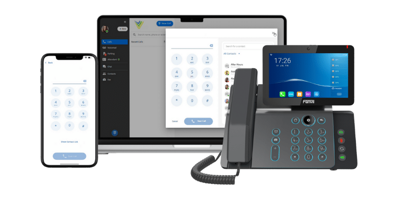 leverage our desk voip phone, desktop and mobile business phone system app